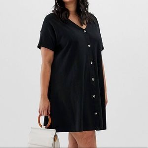 ASOS Curve Swing Dress with Buttons